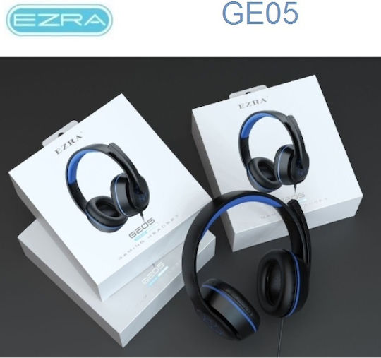 Ezra Konigsaigg K8001 Over Ear Gaming Headset με σύνδεση 2x3.5mm Μπλε