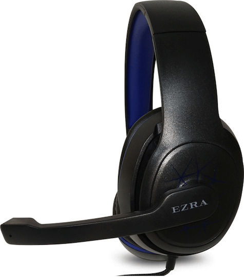 Ezra Konigsaigg K8001 Over Ear Gaming Headset με σύνδεση 2x3.5mm Μπλε