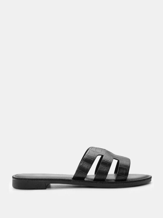 Luigi Synthetic Leather Women's Sandals Black