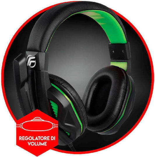 Fenner Soundgame Over Ear Gaming Headset cu conexiune 3,5mm Verde