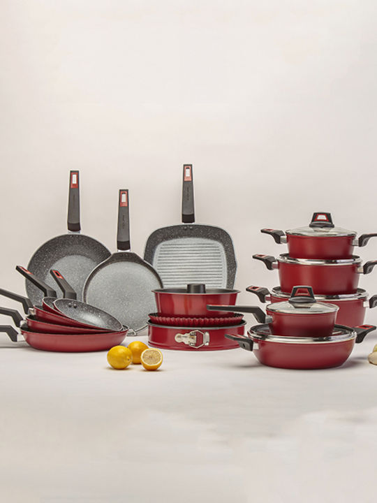 Nava Taurus Wok από Αλουμίνιο με Επίστρωση από Πέτρα 28cm