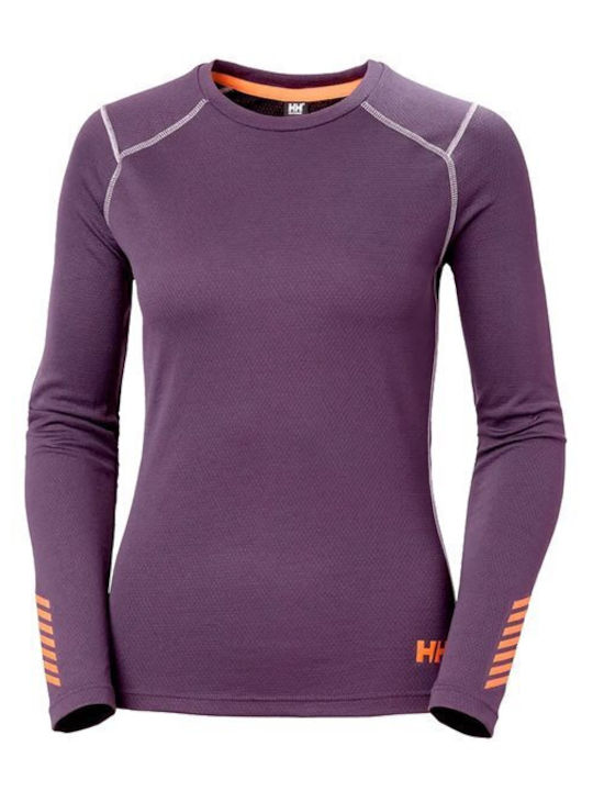 Helly Hansen Bluza termica pentru femei cu maneci lungi Albastru
