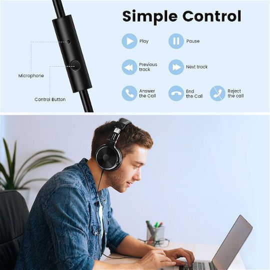 OneOdio Pro 10 Wired Over Ear Headphones Black