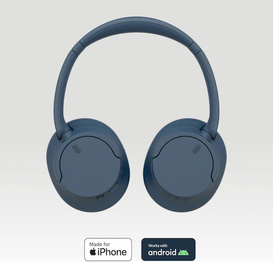 Sony WH-CH720N Wireless / Wired Over Ear Headphones with 35 hours of Operation and Quick Charge Blue