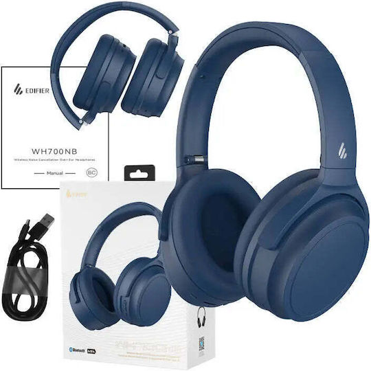 Edifier WH700NB Bluetooth Wireless Over Ear Headphones with 68 hours of Operation Navy