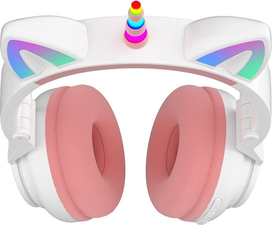 Unicorn STN27 Bluetooth Wireless On Ear Headphones with Radio with 7 hours of Operation White