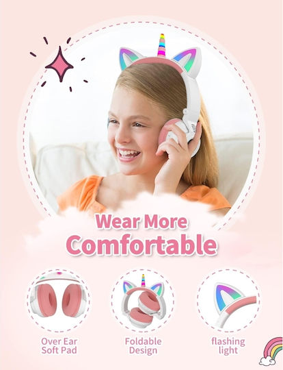Unicorn STN27 Bluetooth Wireless On Ear Headphones with Radio with 7 hours of Operation White