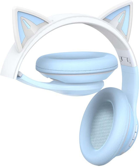 XO BE36 Ασύρματα Bluetooth Over Ear Ακουστικά Γαλάζια