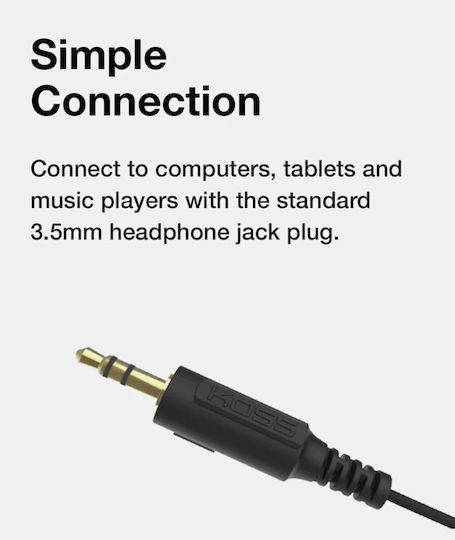 Koss UR29 Ενσύρματα Over Ear Ακουστικά Ασημί