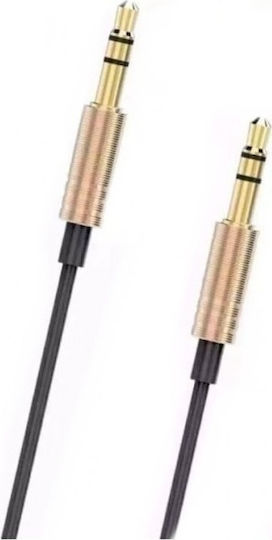 Awei 3.5mm Jack Cable 3.5mm Male - 3.5mm Male Black 1m 888117