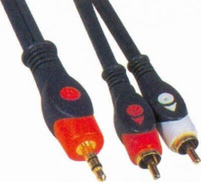 Bridge Cable Bridge Cable 3,5mm Klinkenkabel - RCA-Stecker Schwarz 3m 30288A