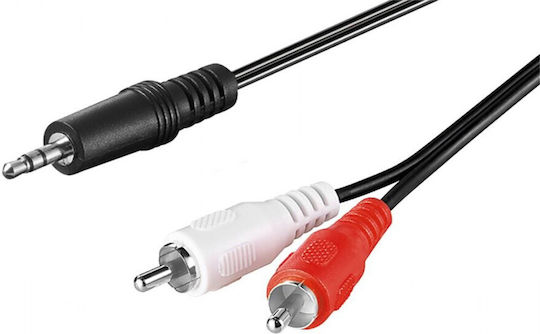 Goobay 3.5mm Male - RCA Male Audio Cable Black 1.5m 51649