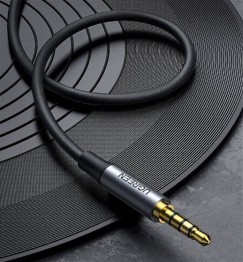 Ugreen Καλώδιο Ήχου TRRS 3.5mm male - 3.5mm male Γκρι 1.5m 20497