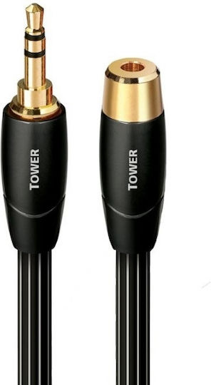 Audioquest Audio Cable 3.5mm Male - 3.5mm Female Black 3m with Gold Plated Terminals Tower