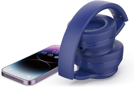 Devia EM039 Kintone Wireless / Wired On Ear Headphones with 18 hours of Operation Blue