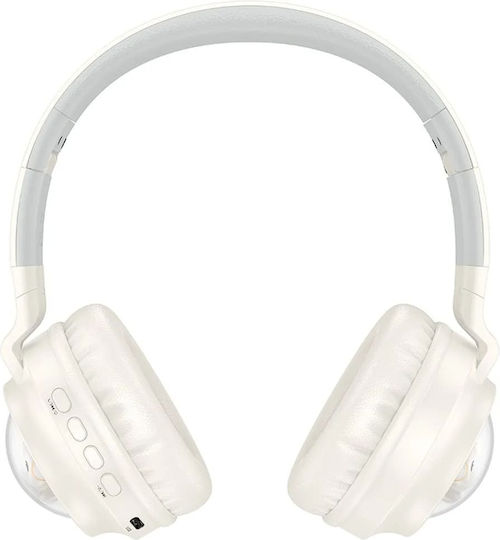 Hoco W50 Fără fir Bluetooth Pentru copii On Ear Căști cu 12 ore de Funcționare Milky White