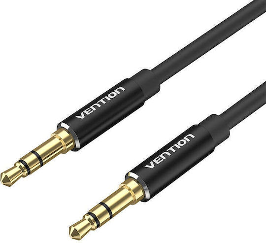 Vention 3.5mm Male To 3.5mm Male Black 5m Audio Cable With Gold Plated Terminals BAXBJ