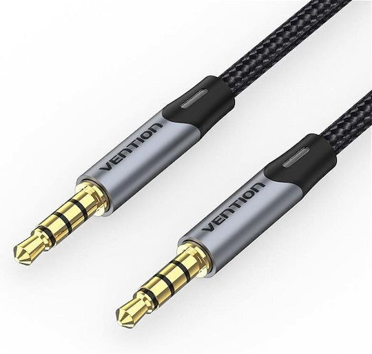 Vention 3.5mm Jack Cable TRRS 3.5mm Male - 3.5mm Male Gray 1m BAQHF