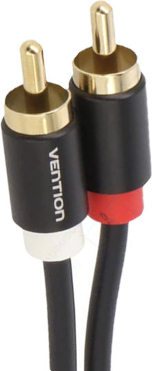 Vention Καλώδιο Ήχου 3.5mm female - 3x RCA male Μαύρο 1.5m VAB-R01-B150