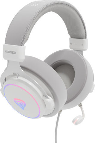 Genesis Neon 764 Over Ear Gaming Headset with Connection USB White