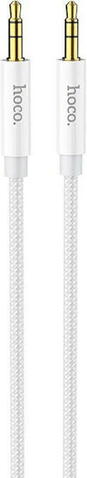 Hoco 3,5mm Klinkenkabel 3,5mm Stecker - 3,5mm Stecker Silber 1m HOC-UPA19-SL
