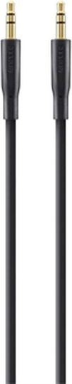 Belkin Καλώδιο Ήχου 3.5mm male - 3.5mm male Μαύρο 1m με Επίχρυσους Ακροδέκτες F3Y117bt1M