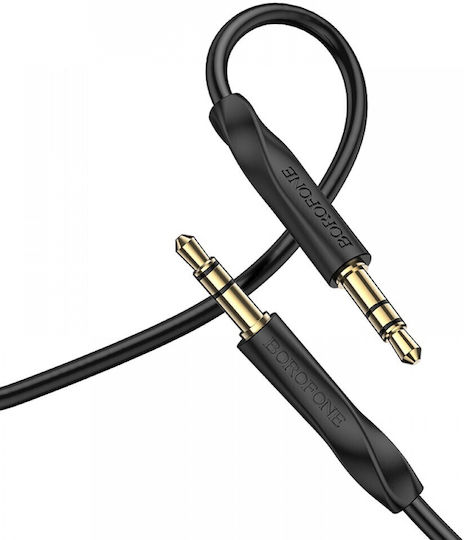 Borofone 3,5mm Klinkenkabel 3,5mm Stecker - 3,5mm Stecker Schwarz 1m Bl16