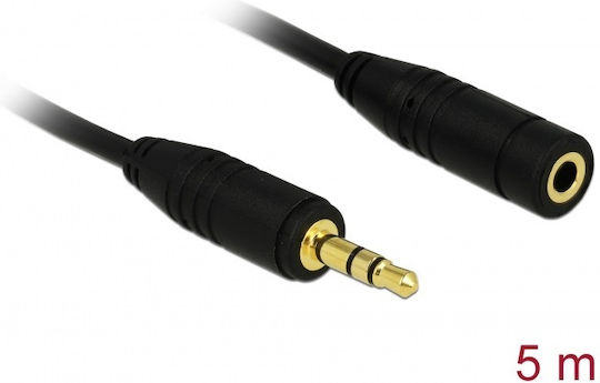 DeLock Audio Cable 3.5mm Male - 3.5mm Female Black 5m 84237