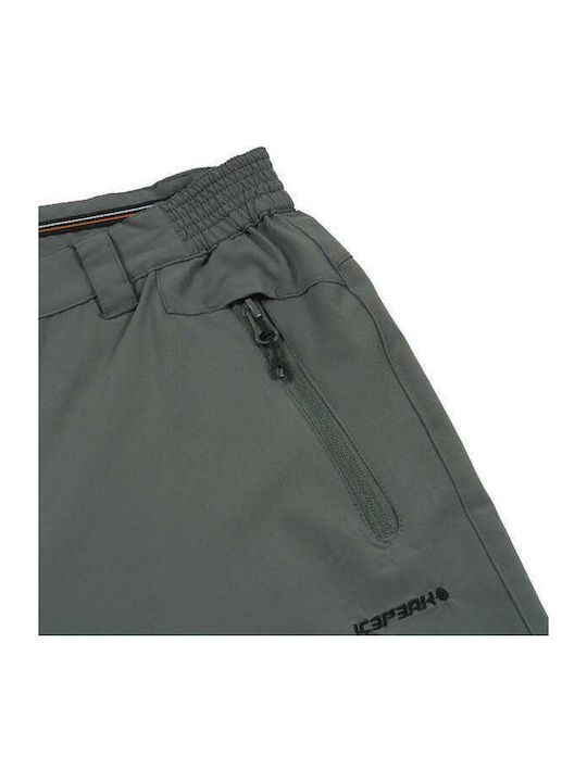 Icepeak Ανδρικό Μακρύ Παντελόνι Πεζοπορίας Πράσινο