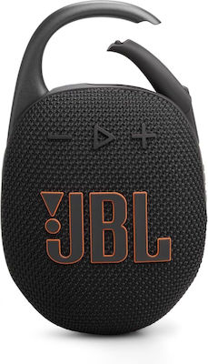 JBL Clip 5 Αδιάβροχο Ηχείο Bluetooth 7W με Διάρκεια Μπαταρίας έως 12 ώρες Μαύρο