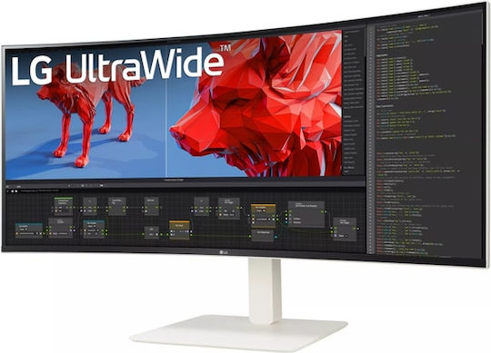 LG Ultrawide Ultrawide Nano IPS Curved Monitor 37.5" QHD 3840x1600 144Hz με Χρόνο Απόκρισης 1ms GTG