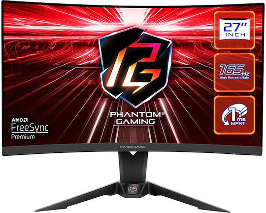 ASRock PG27Q15R2A VA HDR Curved Gaming Monitor 27" QHD 2560x1440 165Hz