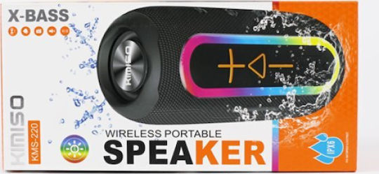 Kimiso KMS-220 Bluetooth Speaker 7W with Battery Life up to 2 hours Black
