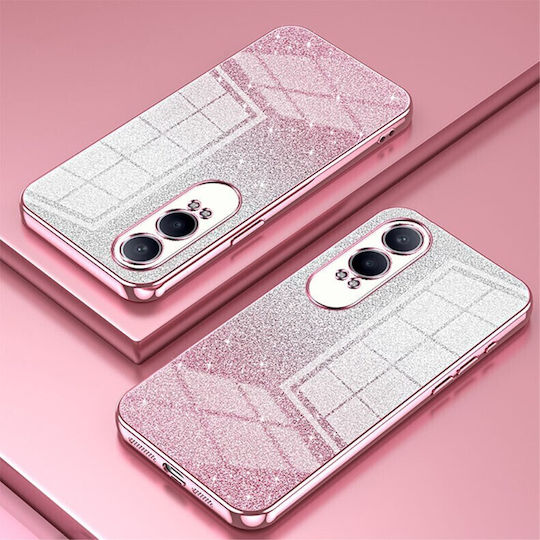 Gradient Glitter Umschlag Rückseite Silikon Lila (OnePlus Nord CE)