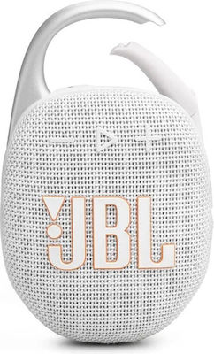 JBL Clip 5 Waterproof Bluetooth Speaker 7W with Battery Life up to 12 hours White