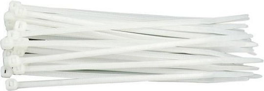 Vorel Legături Cablu Din Plastic 300mmx3.6mm În Culoare Albă 100 Buc