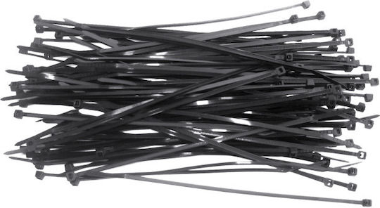 Top Tools Plastic Cable Ties 300mm x 3.6mm in Black Colour (100 pcs)