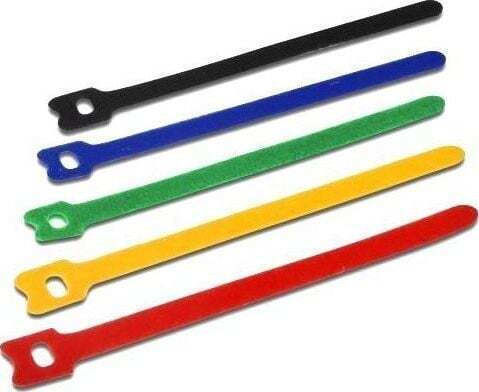 Techly Pack of 10pcs Multicolour Velcro Cable Ties 12x150mm 109528