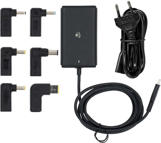 Nedis USB-C Universal Φορτιστής Laptop 65W 3A με Αποσπώμενο Καλώδιο Τροφοδοσίας