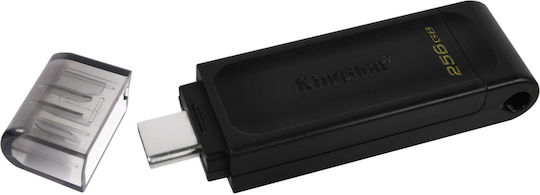 Kingston DataTraveler 70 256GB USB 3.2 Stick with connection USB-C Black