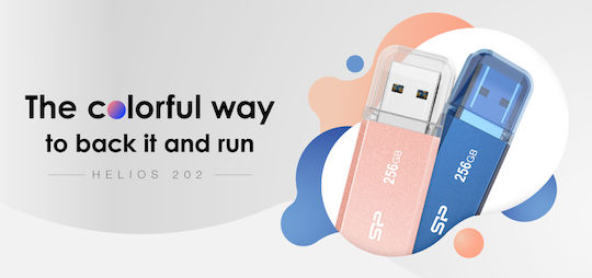 Silicon Power Helios 202 32GB USB 3.2 Stick Blue