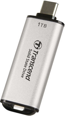 Transcend Esd300s 1TB USB 3.2 SSD Stick cu conexiune USB-C Gri