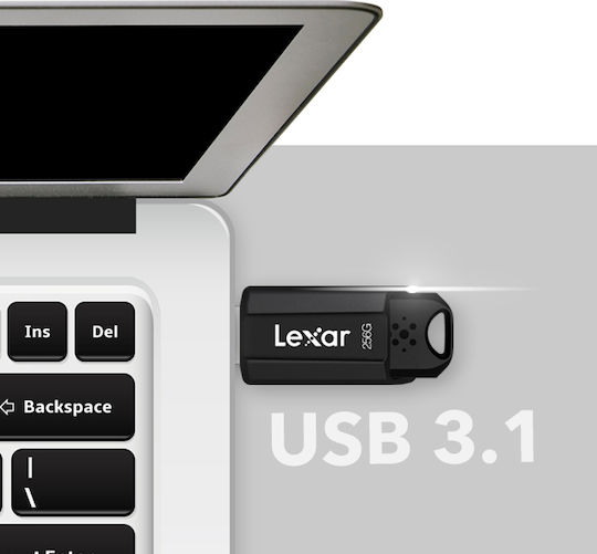 Lexar JumpDrive S80 128GB USB 3.1 Stick Μαύρο