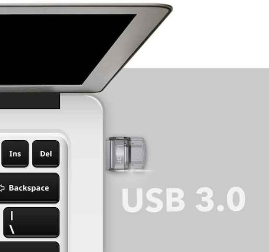 Lexar JumpDrive Dual Drive D35c 128GB USB 3.0 Stick με σύνδεση USB-A & USB-C Ασημί