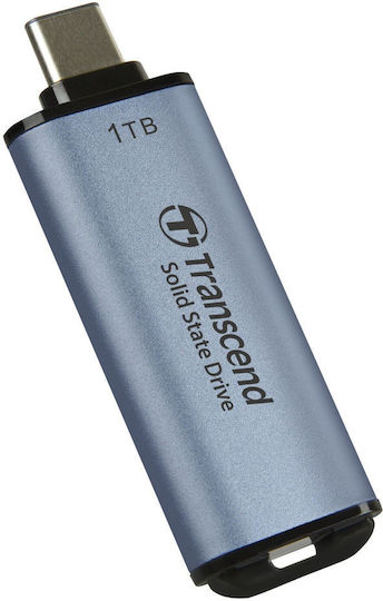 Transcend ESD300C 1TB USB 3.2 SSD Stick with connection USB-C Blue