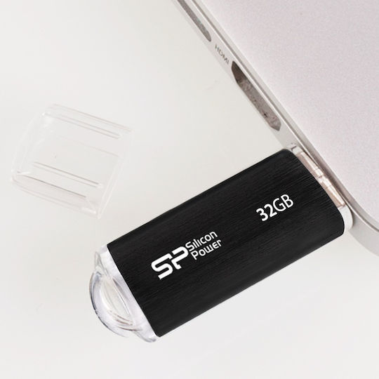 Silicon Power 32GB USB 2.0 USB-Stick Schwarz