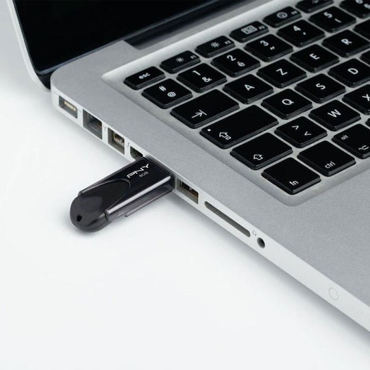 PNY Attaché 4 16GB USB 2.0 Stick Μαύρο