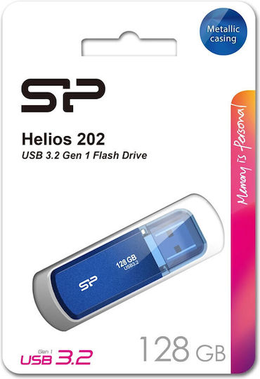 Silicon Power Helios 202 128GB USB 3.2 Stick Blue