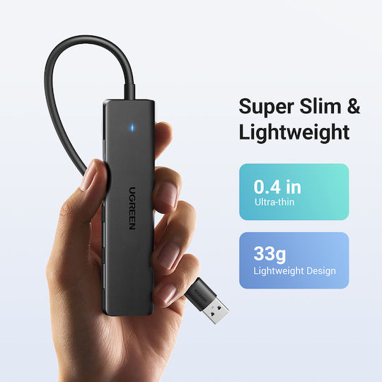 Ugreen CM219 Hub 4 Θυρών USB 3.0 με σύνδεση USB-A