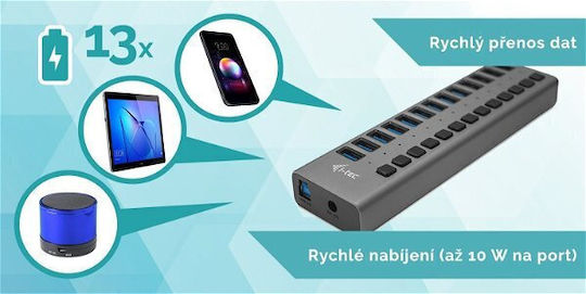 i-tec Hub 13 Θυρών USB 3.0 με σύνδεση USB-A
